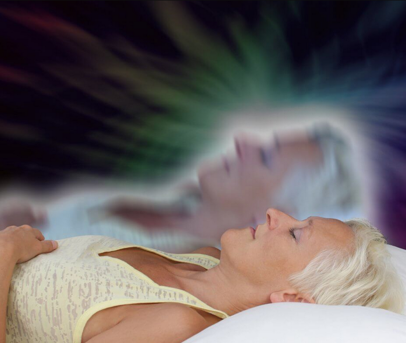 a picture of someone astral projecting